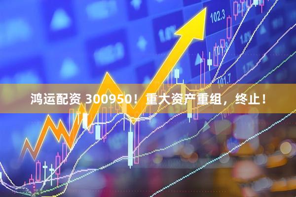 鸿运配资 300950！重大资产重组，终止！